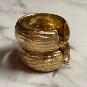 Gold over bronze earrings